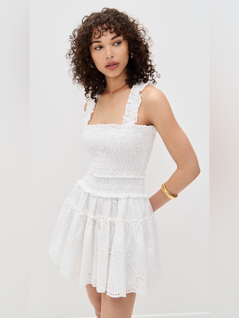 Hill House Home Azalea Mini Nap Dress Smoked Bodice eyelet cottagecore